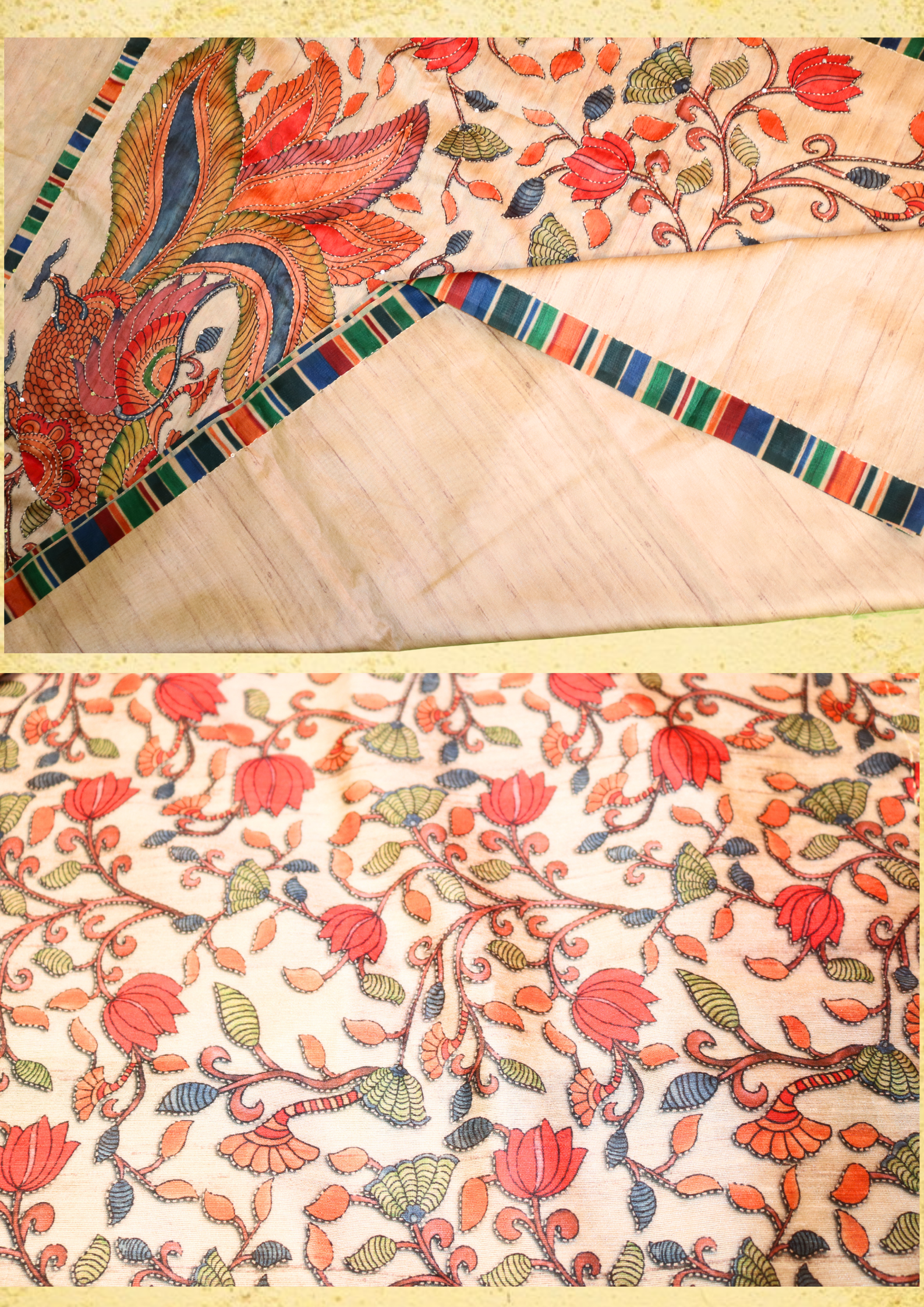 Tasar Katha Saree